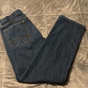 Men’s Arizona Jeans Dark Blue Loose Straight Size 36x34